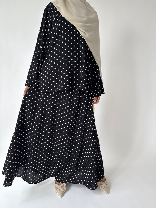 Polka dot skirt set