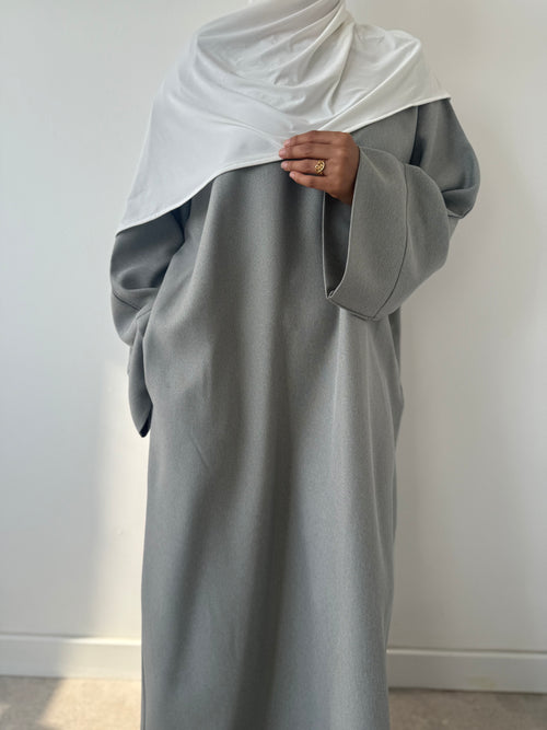 Pastel grey abayah