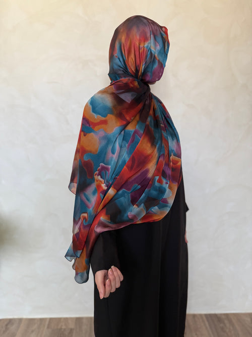 Printed Silk Hijaabs 2