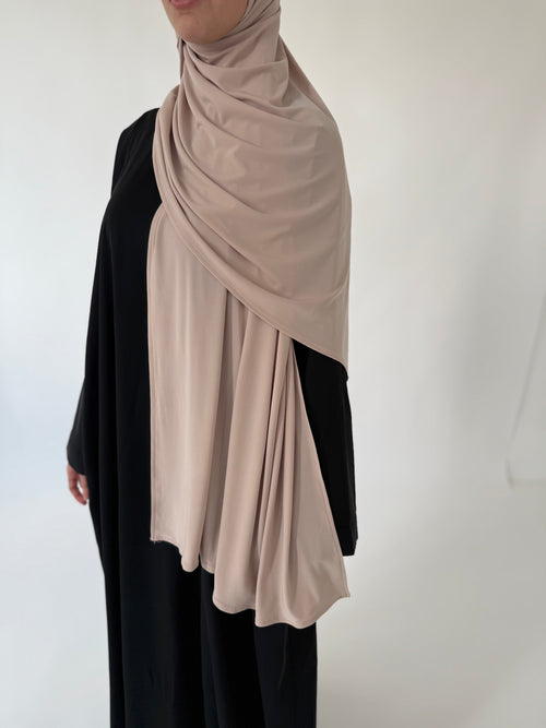 Beige Premium Jersey Hijaab