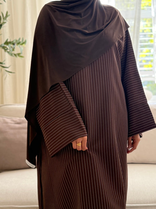 Almond Stripe abayah