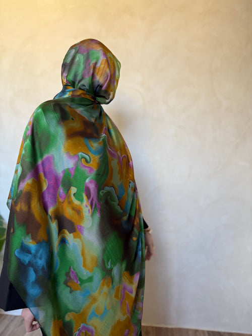 Printed Silk Hijaabs 1