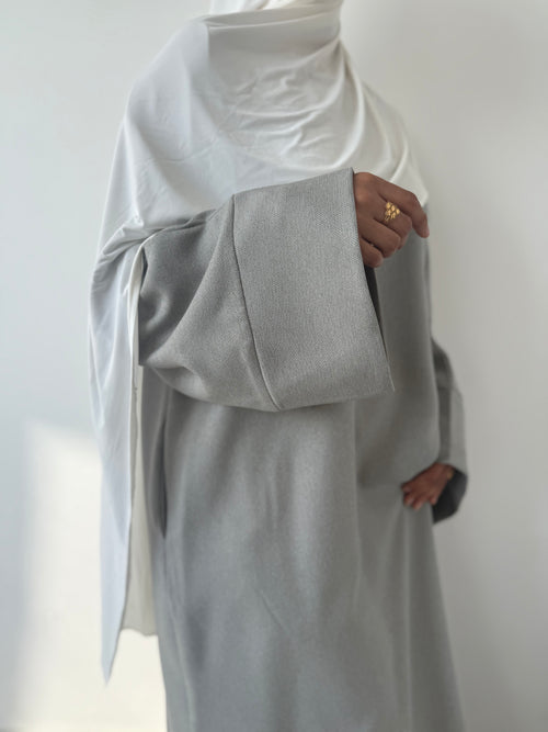 Pastel grey abayah