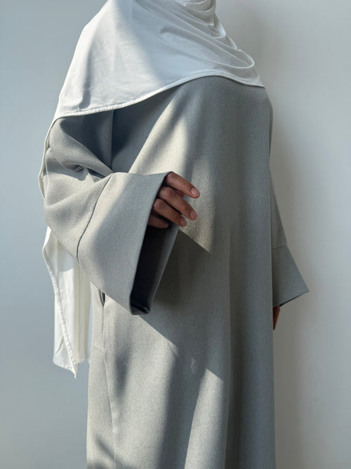 Pastel grey abayah
