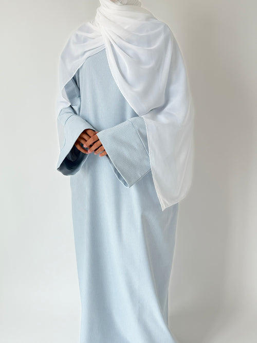 Baby blue stripe Abayah