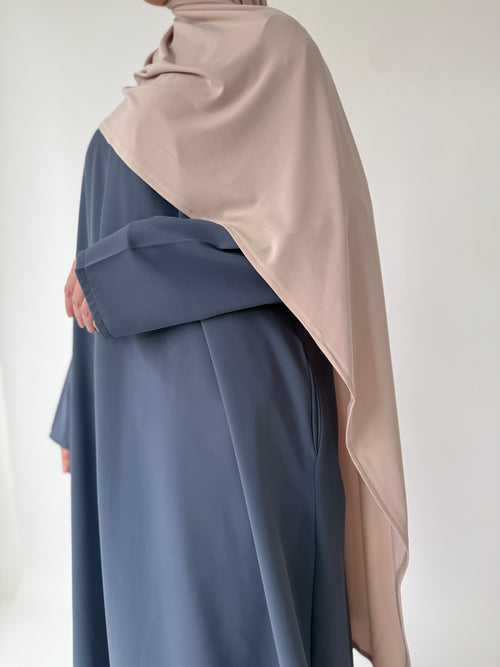 Steel Blue narrow sleeve abayah