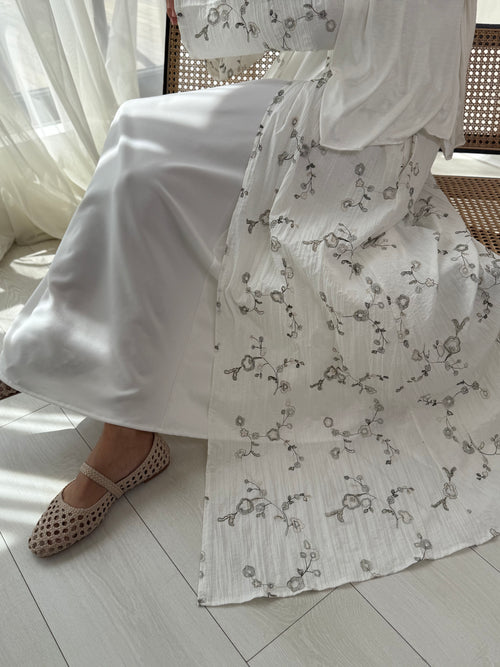 Green floral Cotton Kimono