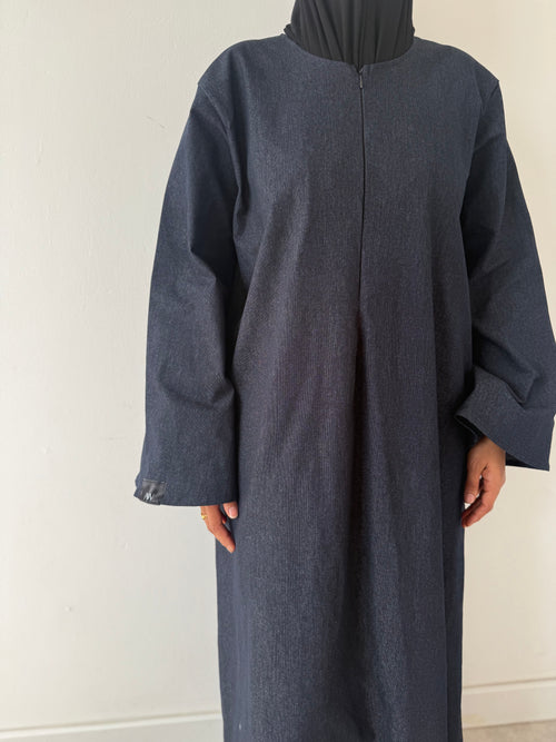Denim pocket ZIP dress 2.0