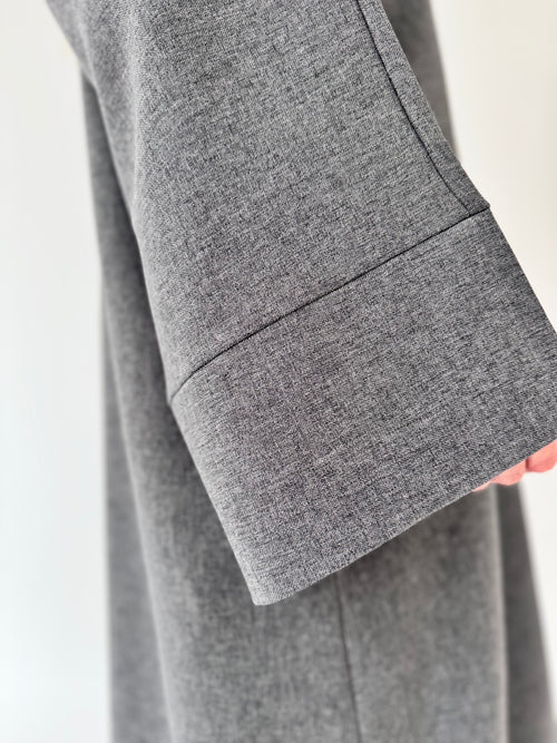 Grey Coat closed abayah