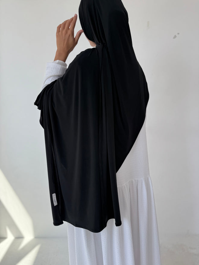 Black Premium Jersey Hijaab