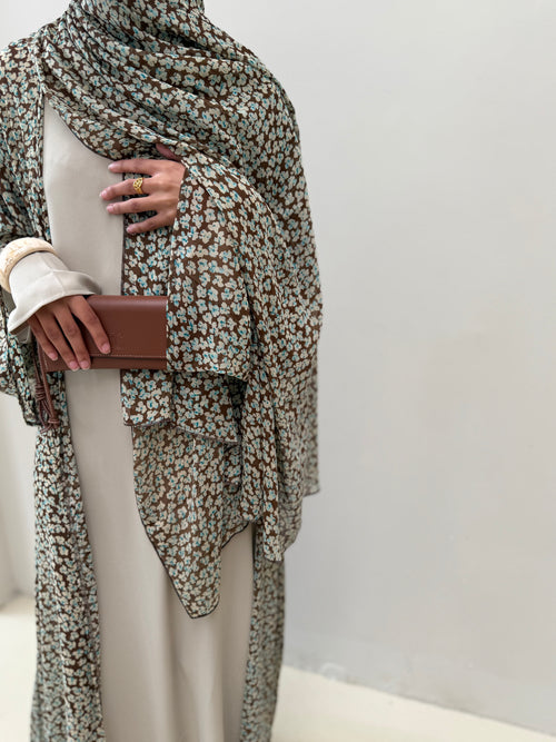 Daisy print Set: Blue