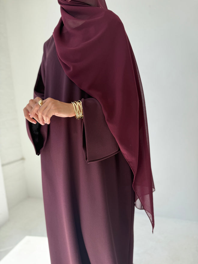 Large Chiffon hijaab: Rouge