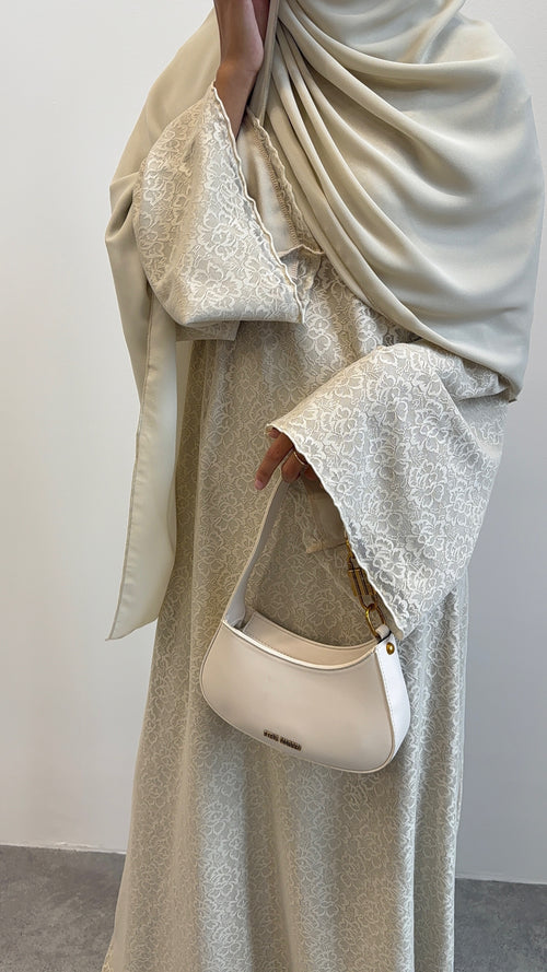 Beige Lace Dress