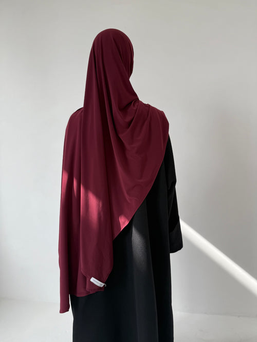 Burgundy Premium Jersey Hijaab