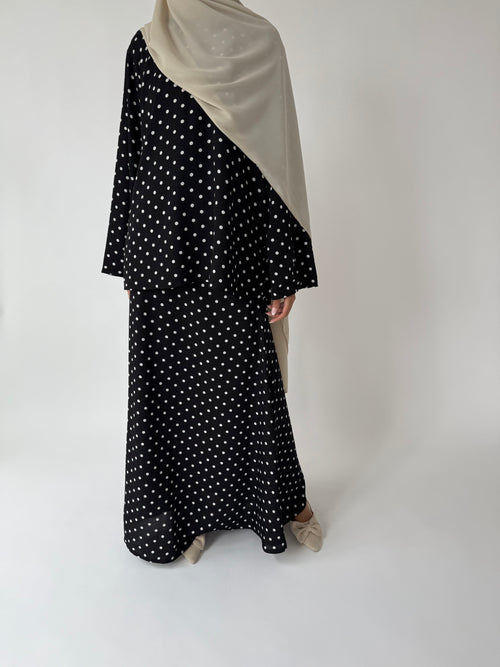 Polka dot skirt set