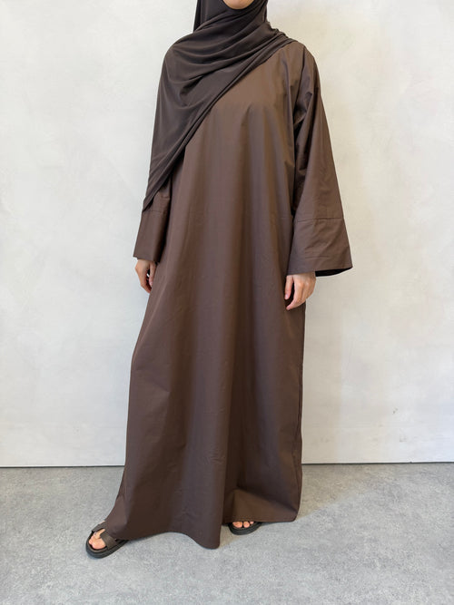 Chocolate Cotton abayah