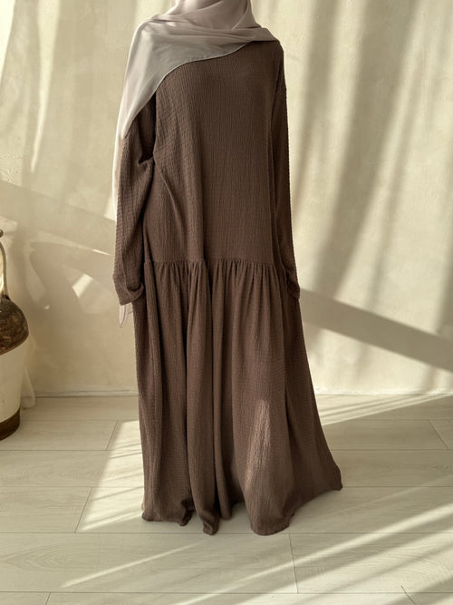 Truffle ruched hem dress