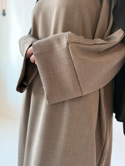 Latte Textured Abayah