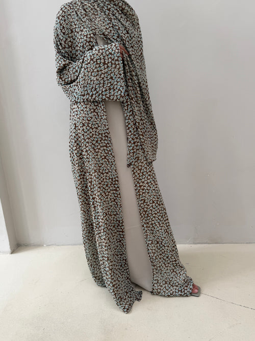 Daisy print Set: Blue