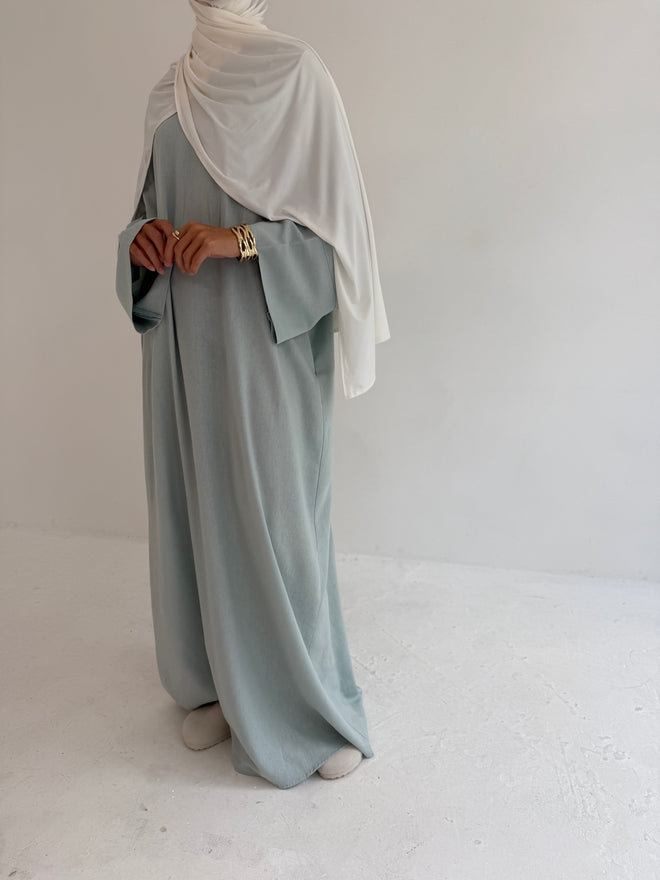 Blue Linen abayah