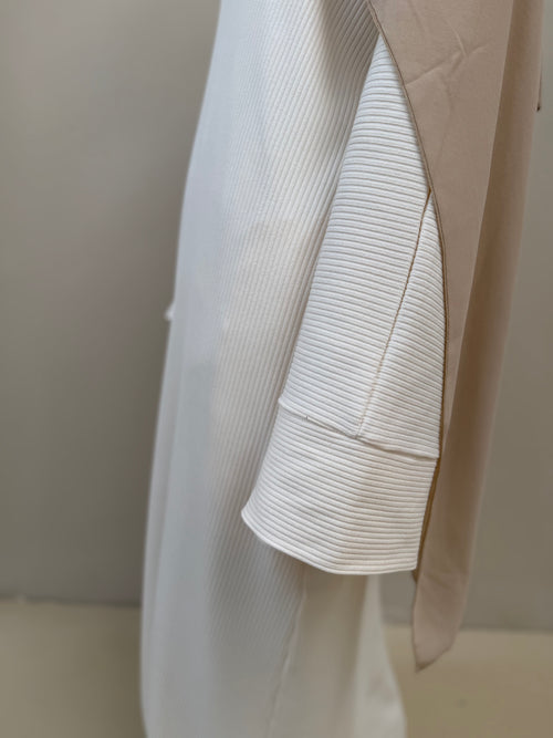Dania Ribbed abayah: Cloud