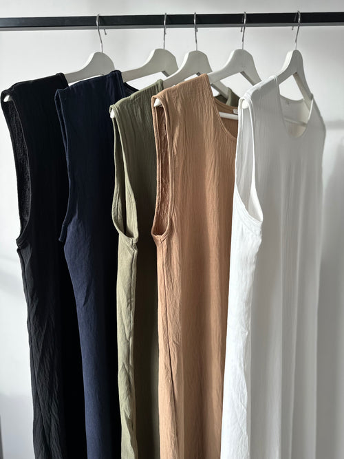 White slip dress