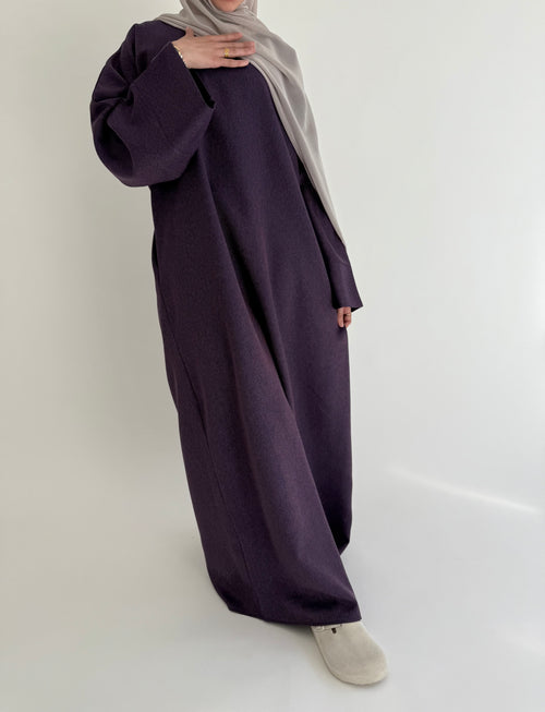 Textured purple abayah