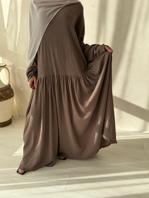 Truffle ruched hem dress