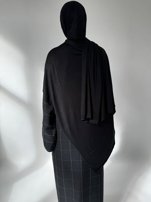 XL Black jersey hijab