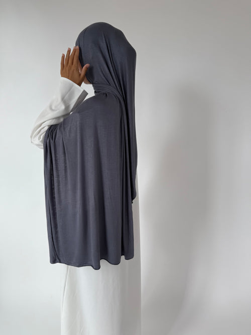 Charcoal Jersey hijaab