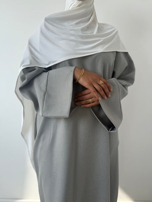 Pastel grey abayah