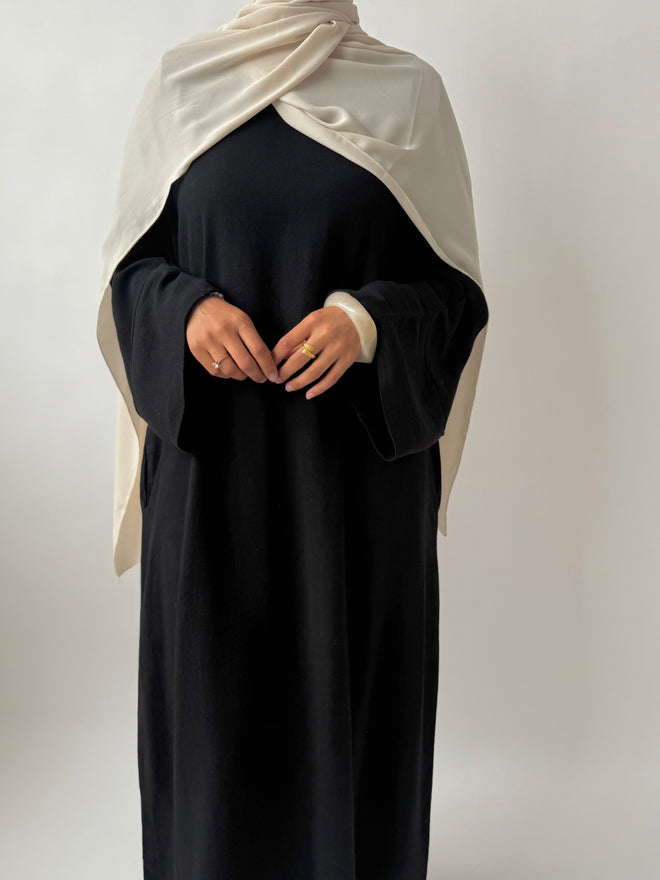 Black Linen abayah