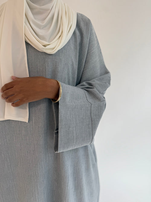 Textured grey abayah