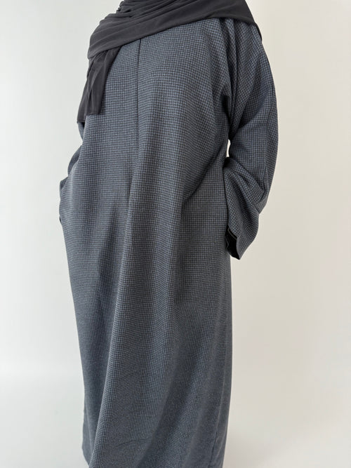 Classy Navy Zip Abayah