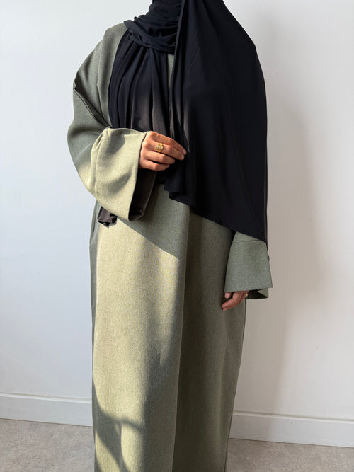 Khaki leaf abayah
