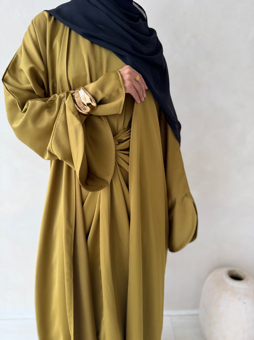ZAHRA wrap 3-piece set: Olive