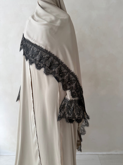 Rayaan Lace Abayah Set (3-piece Set)