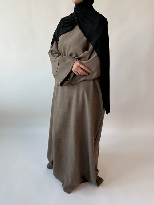 Latte Textured Abayah