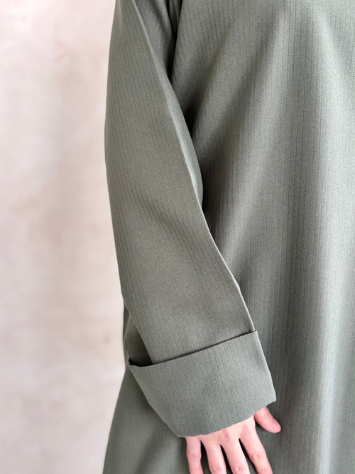Maya Sage Pinstripe abayah
