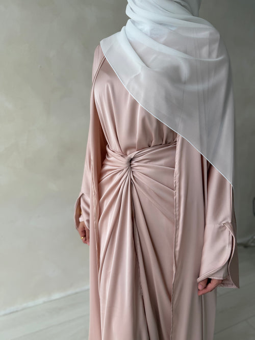 ZAHRA wrap 3-piece set: Blush