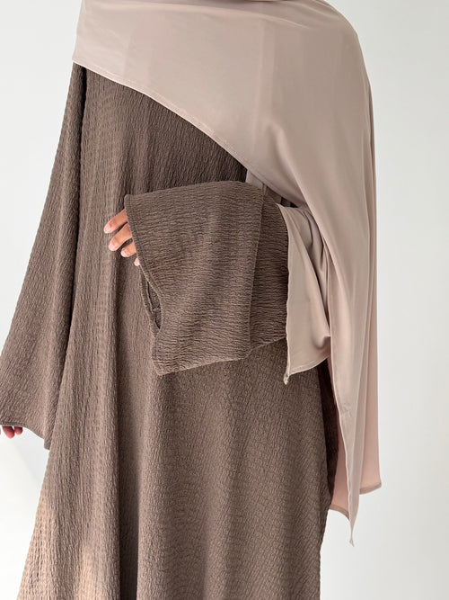 Textured Mocha Dress