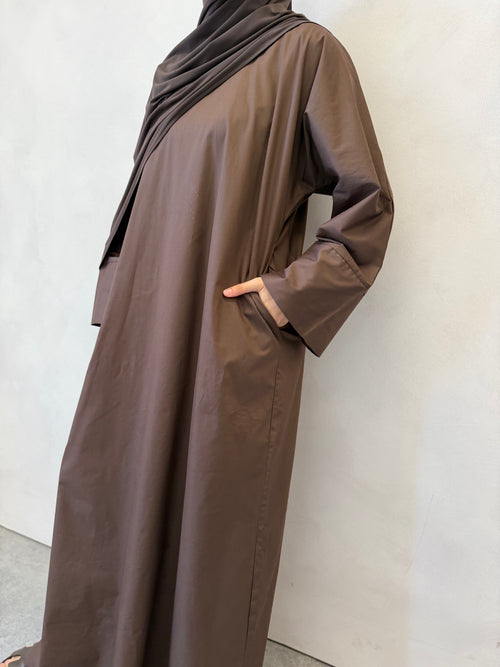 Chocolate Cotton abayah