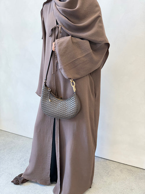 Mocha Bow abayah Set