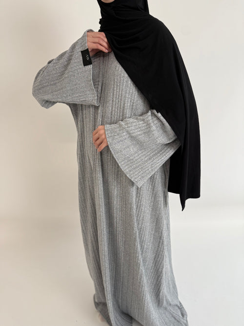 Grey marl Winter Dress ZIP