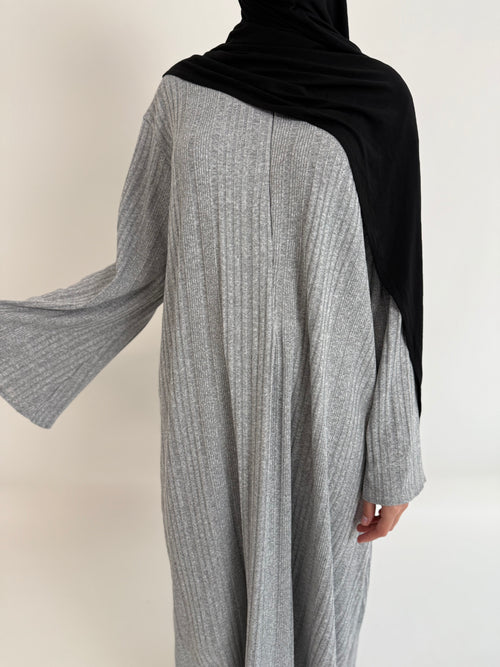 Grey marl Winter Dress ZIP