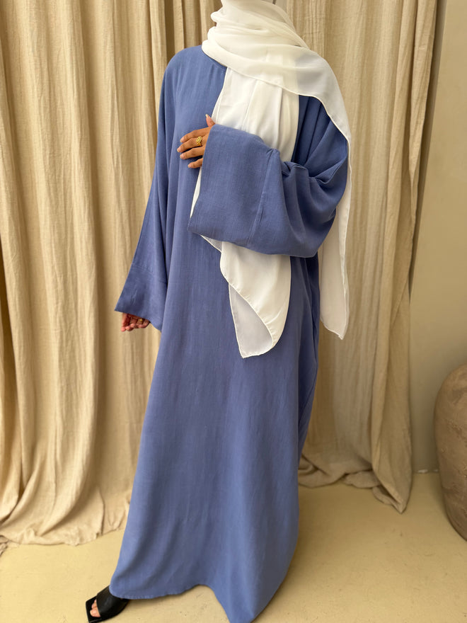 Blue Linen abayah