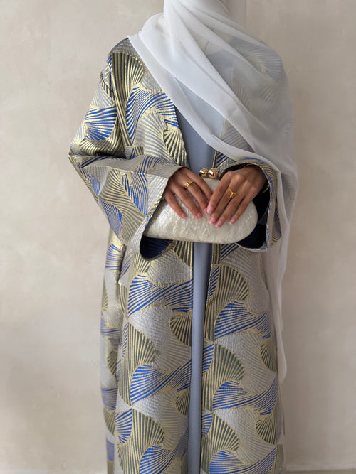 Blue Jacquard 2-piece Set