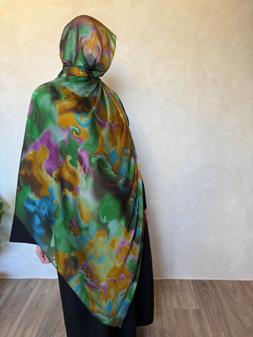 Printed Silk Hijaabs 1