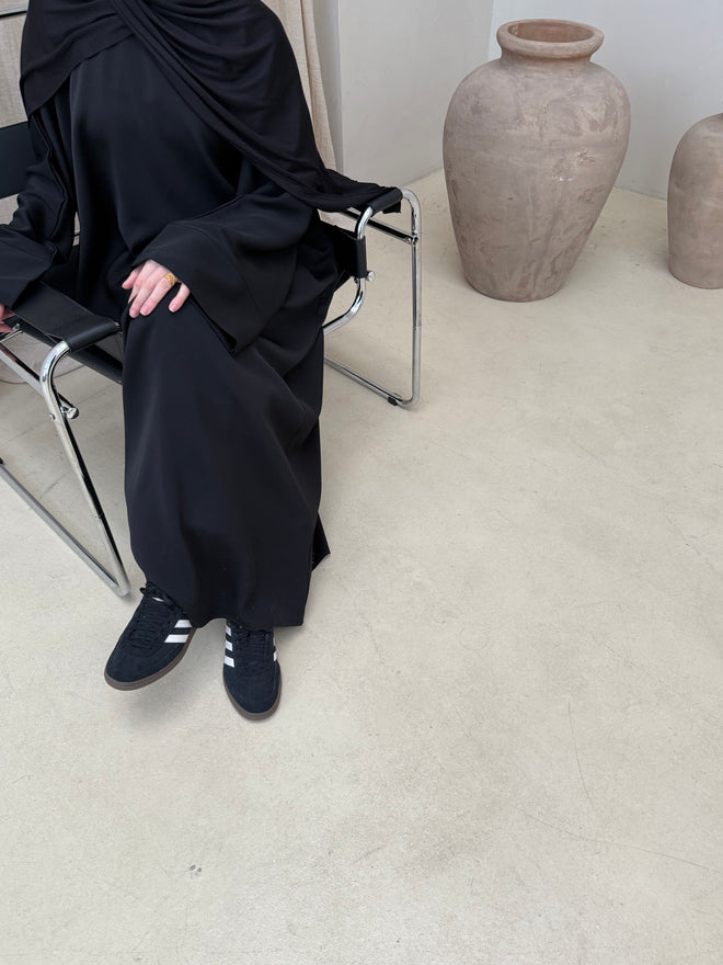 Premium Black Nida ZIP abayah