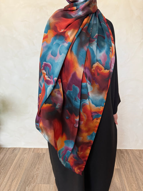 Printed Silk Hijaabs 2